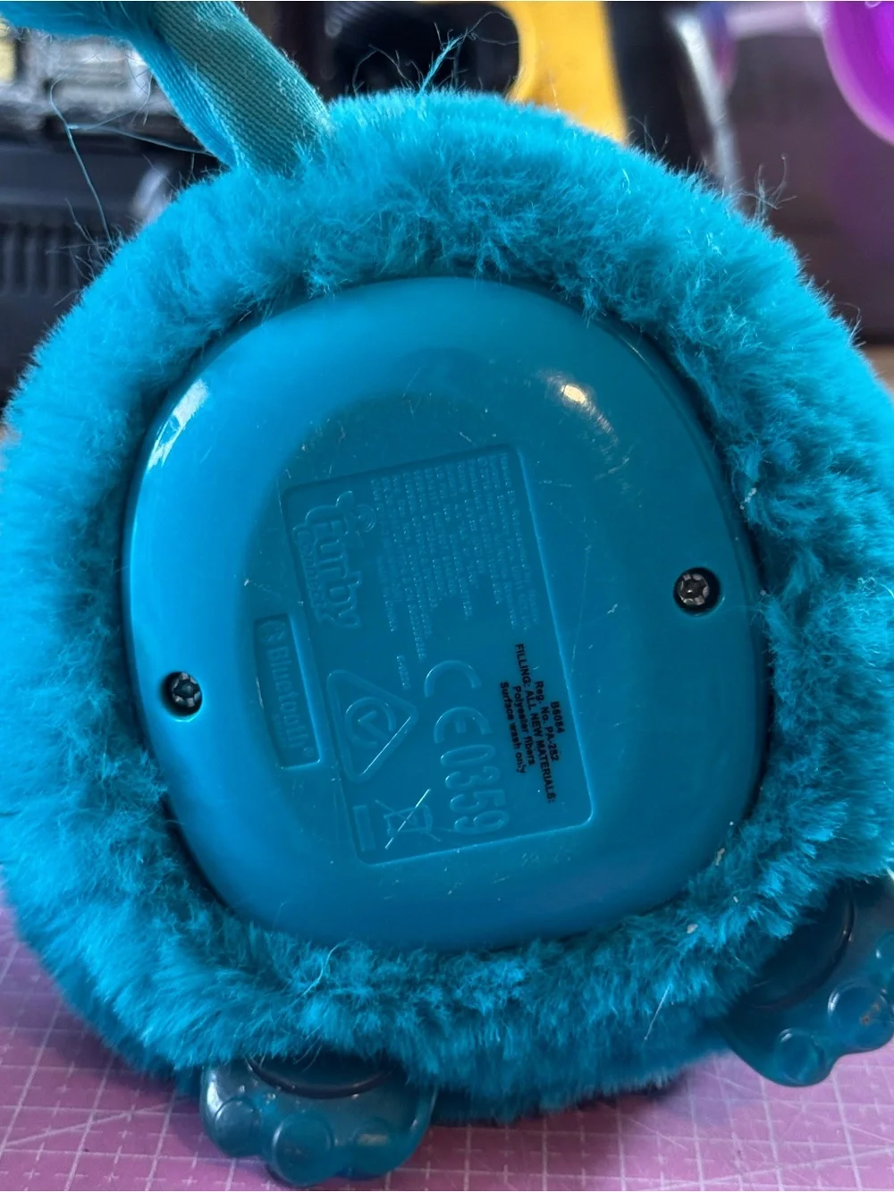 Furby Connect Teal Blue with Sleep Mask Bluetooth 2016 Hasbro